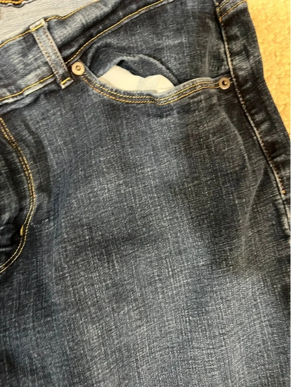Levi’s Classic Bootcut Jeans Man W33 L32 Dark Wash Stretch Blue Denim